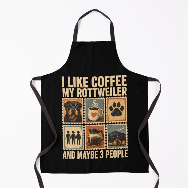 Item preview, Rottweiler Coffee Lover Funny Pet Stamp Art designed and sold by GiaoCalonas.