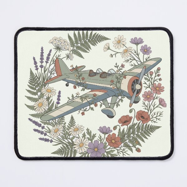 Item preview, Airplane Botanical Floral Wreath designed and sold by Design-Illusi0n.