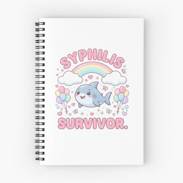 Item preview, Shark Syphilis survivor funny gag adult humor novelty  designed and sold by CheeseBlueprint.