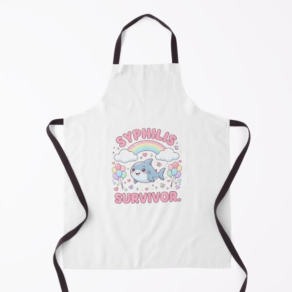 Item preview, Shark Syphilis survivor funny gag adult humor novelty designed and sold by CheeseBlueprint.