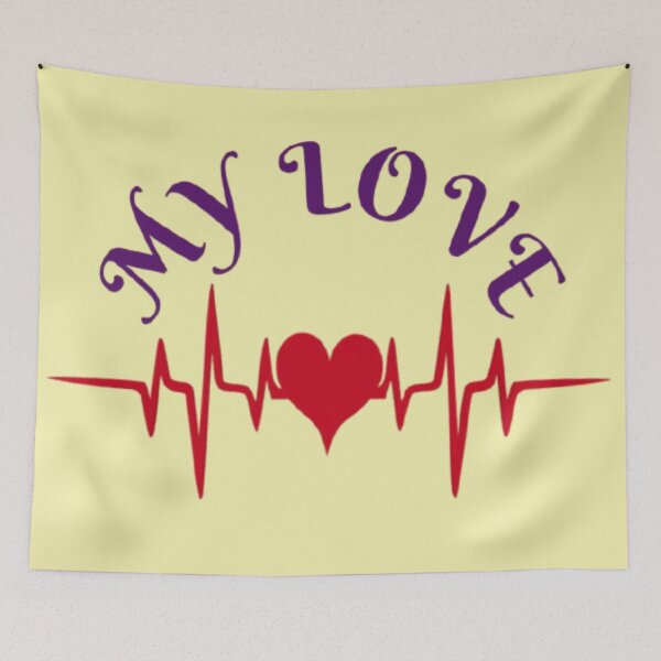 Item preview, Heartbeat Love – Minimalist Romantic Design designed and sold by Catfcreations.