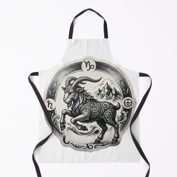 Item preview, Capricorn Mountain Goat Engraved Coin designed and sold by Zodiac Celestial Art.