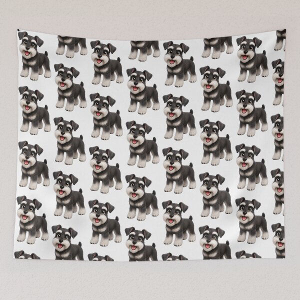 Item preview, Cute Schnauzer Puppy Illustration  designed and sold by BackgroundND.