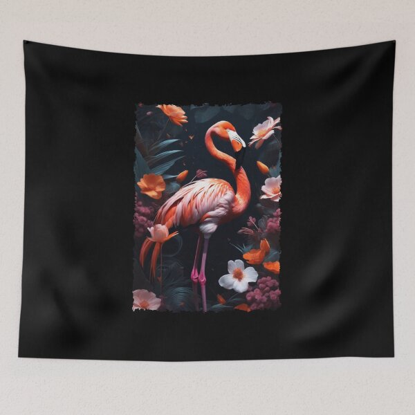 Item preview, Tropical Flamingo Paradise Pink Bird Summer Aesthetic designed and sold by devoryagegen.