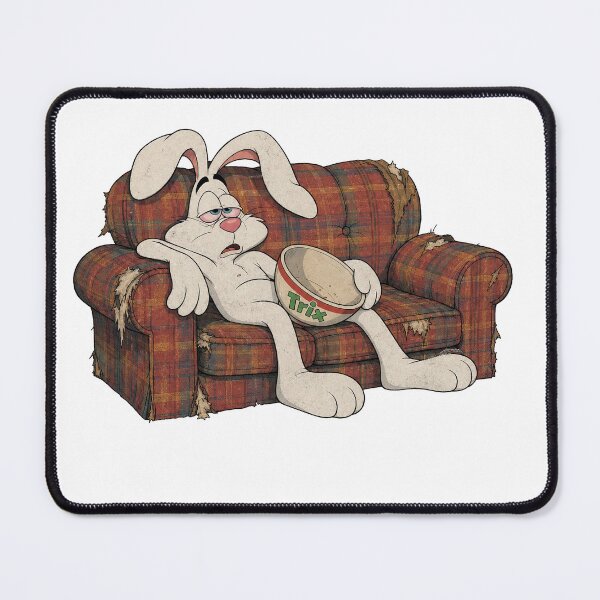Item preview, Burnt Out Trix Rabbit designed and sold by CerealBoxInk.