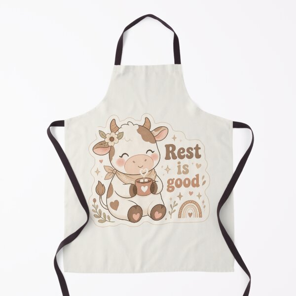 Item preview, Cocoa Cow – Rest Is Good Motivational Sticker designed and sold by Cerys-GS.