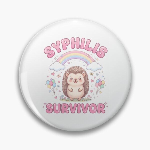 Item preview, Hedgehog Syphilis survivor funny gag adult humor novelty  designed and sold by CheeseBlueprint.