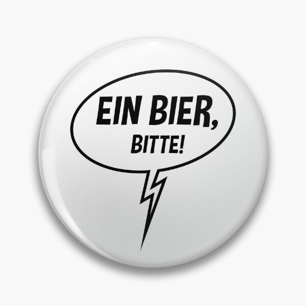 Item preview, One beer, please! (Speech bubble / Beer / Down Black) designed and sold by MrFaulbaum.