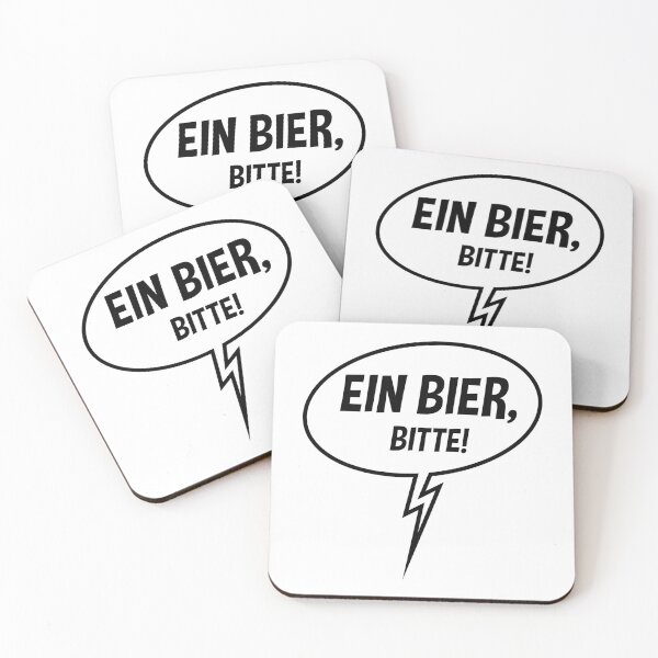 Artikelvorschau, Ein Bier, Bitte! (Sprechblase / Bierchen / Down Black) entworfen und verkauft von MrFaulbaum.