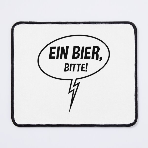 Item preview, One beer, please! (Speech bubble / Beer / Down Black) designed and sold by MrFaulbaum.