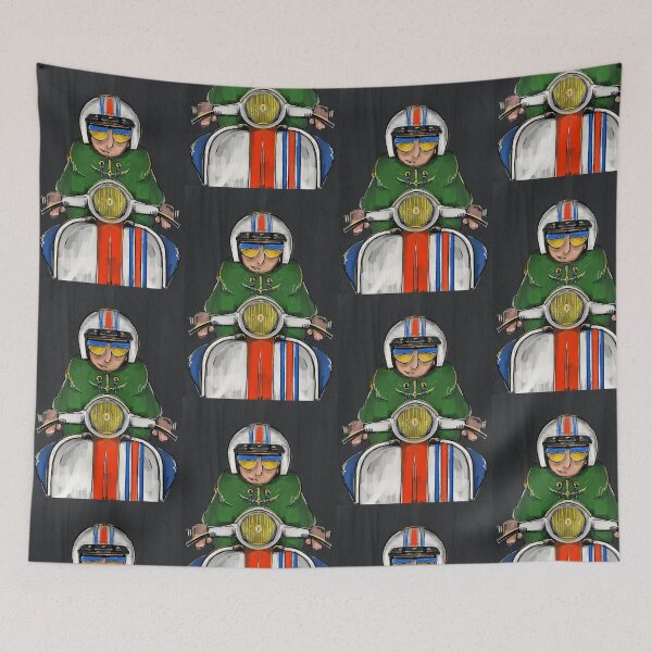 Item preview, Classic Scooter | Retro Scooter Riders | Scooterist, Retro Mod Inspired Art designed and sold by GWARTGB.
