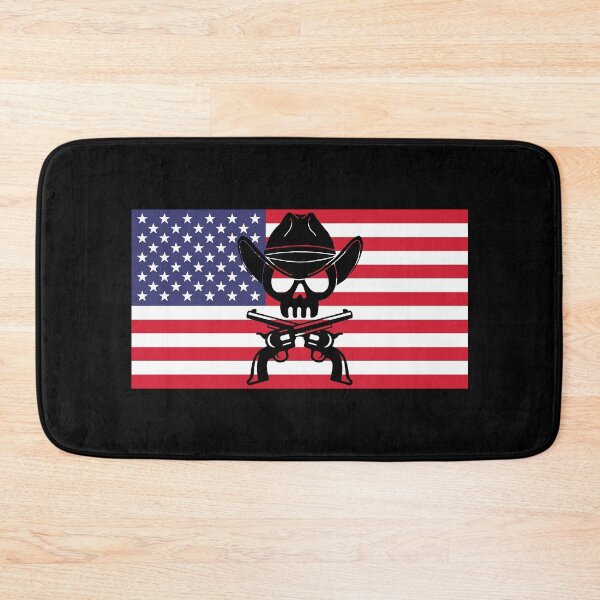 Item preview, Cowboy skull and American flag designed and sold by Lagueny.