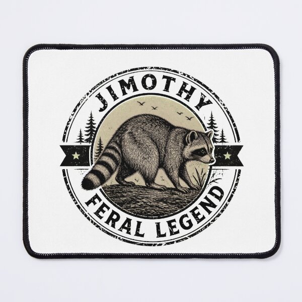Item preview, Jimothy Feral Legend Raccoon Vintage Retro designed and sold by trotmadlyart.