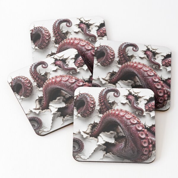 Item preview, 3D Octopus Tentacles Breaking Through Wall | Hyper-Realistic Optical Illusion designed and sold by GSizzle1.