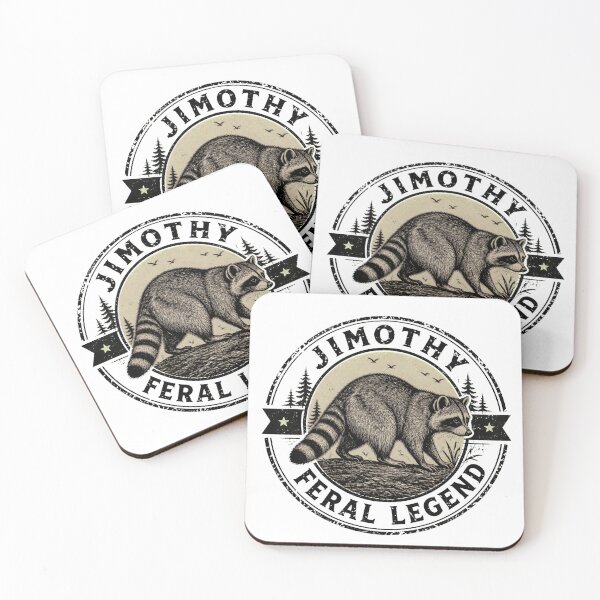 Item preview, Jimothy Feral Legend Raccoon Vintage Retro designed and sold by trotmadlyart.