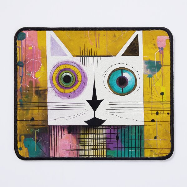 Item preview, Geometric Cubist Cat designed and sold by caracatita75.