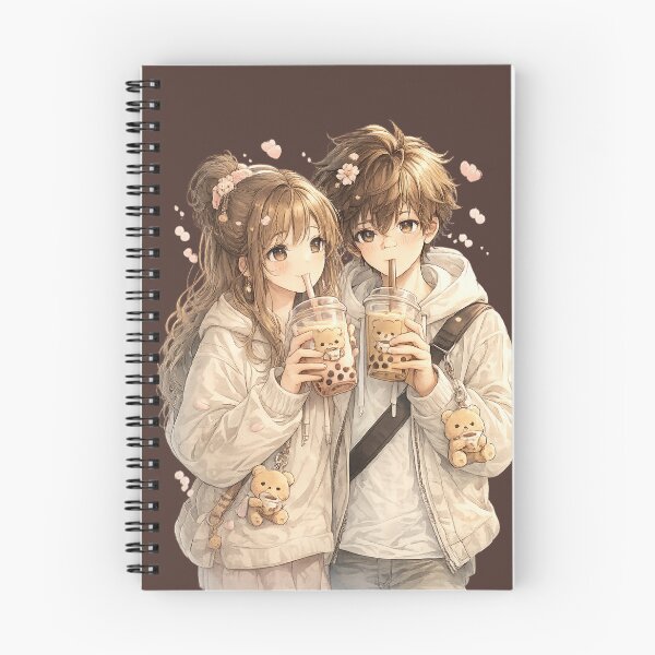 Item preview, Cute Boba Couple Love Vibes designed and sold by Apexcart.