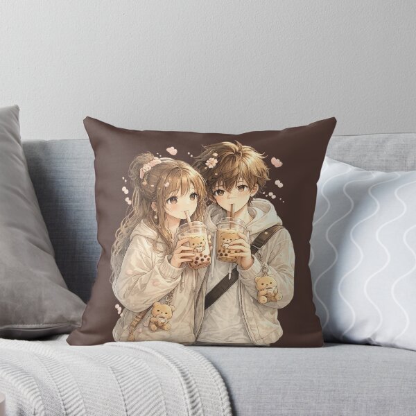 Item preview, Cute Boba Couple Love Vibes designed and sold by Apexcart.