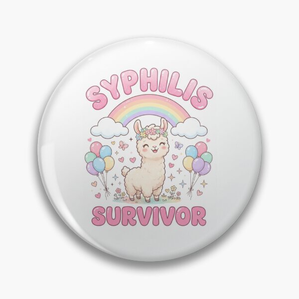 Item preview, Llama Syphilis survivor funny gag adult humor novelty  designed and sold by CheeseBlueprint.