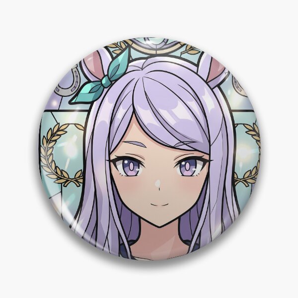 Artikelvorschau, Mejiro McQueen Uma Musume Rose Laurel Buntglas entworfen und verkauft von mildaclairmo.