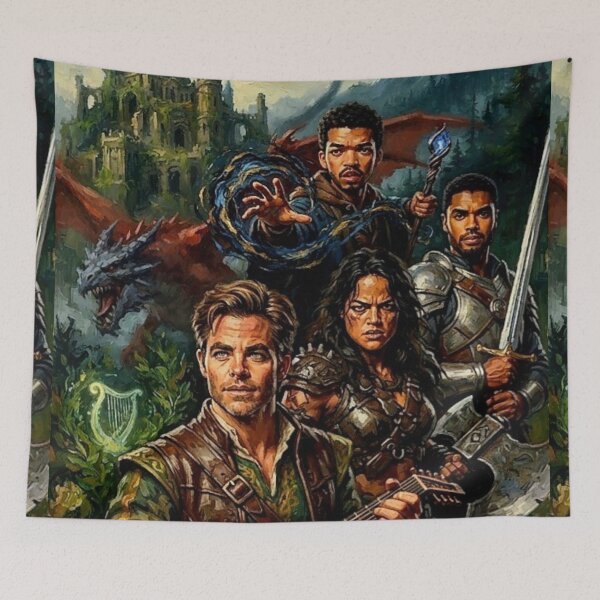 Item preview, Dungeons & Dragons Honor Among Thieves Fine Art Tribute designed and sold by Art's Diner.
