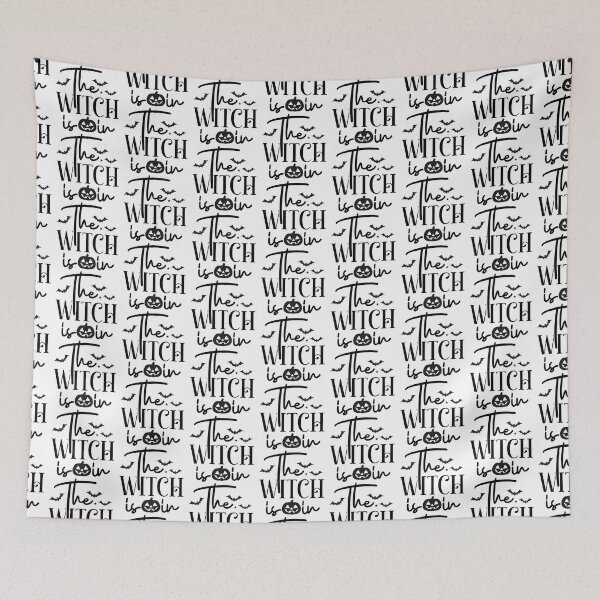 Item preview, The Witch Is In - Retro Autumn Halloween Vibes Quotes Spooky USA Apparel designed and sold by FuzionRaptor.