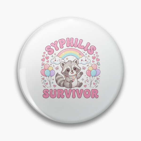 Item preview, Raccoon Syphilis survivor funny gag adult humor novelty  designed and sold by CheeseBlueprint.