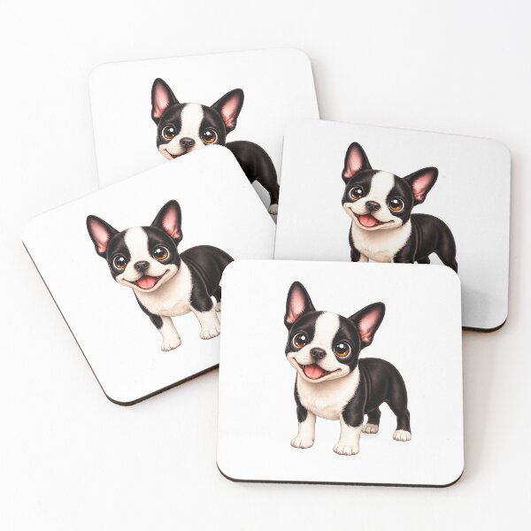 Item preview, Cute Boston Terrier Puppy Illustration  designed and sold by BackgroundND.
