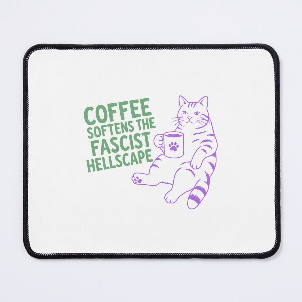 Item preview, Coffee softens hellscape Funny Cat designed and sold by gunaone-design.