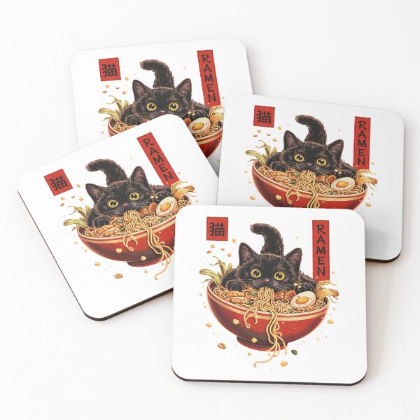 Item preview, Cat Eating Ramen Japanese Noodles Vintage designed and sold by suhairee-studio.