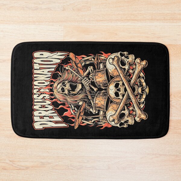 Item preview, Percussionator Skeleton Drummer Skull Drums Rock Music designed and sold by GrandeDuc.