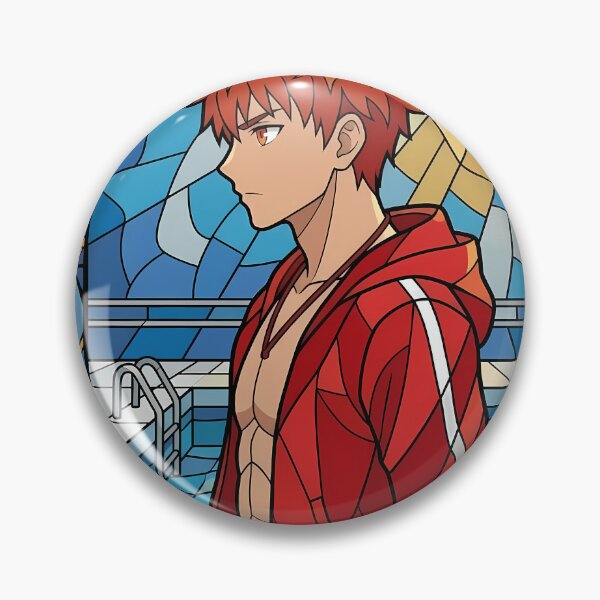 Item preview, Shirou Emiya Fate Stay Night Poolside Stained Glass Portrait designed and sold by mildaclairmo.