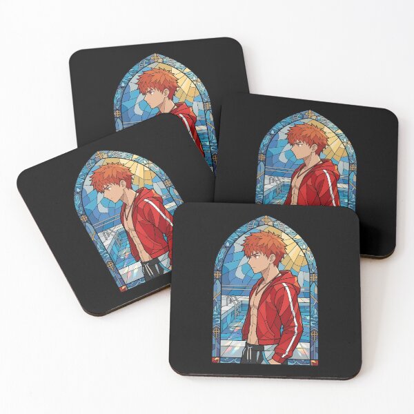 Item preview, Shirou Emiya Fate Stay Night Poolside Stained Glass Portrait designed and sold by mildaclairmo.