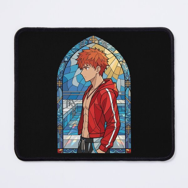 Item preview, Shirou Emiya Fate Stay Night Poolside Stained Glass Portrait designed and sold by mildaclairmo.
