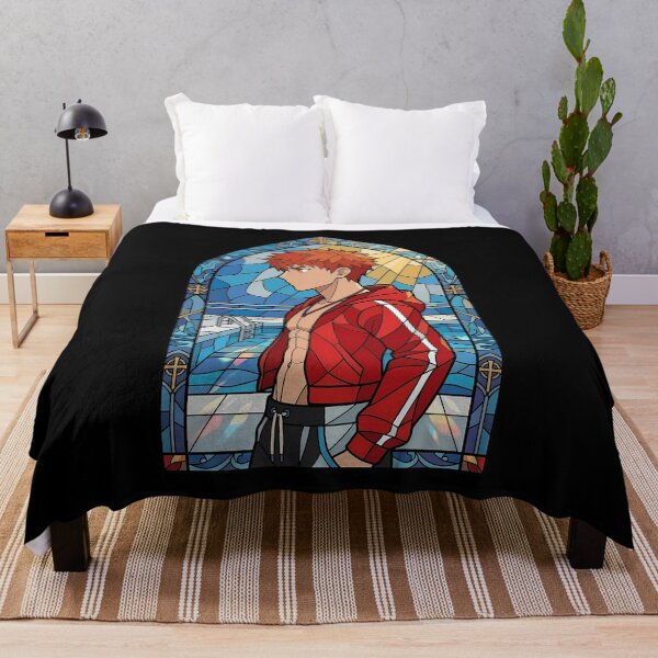 Item preview, Shirou Emiya Fate Stay Night Poolside Stained Glass Portrait designed and sold by mildaclairmo.