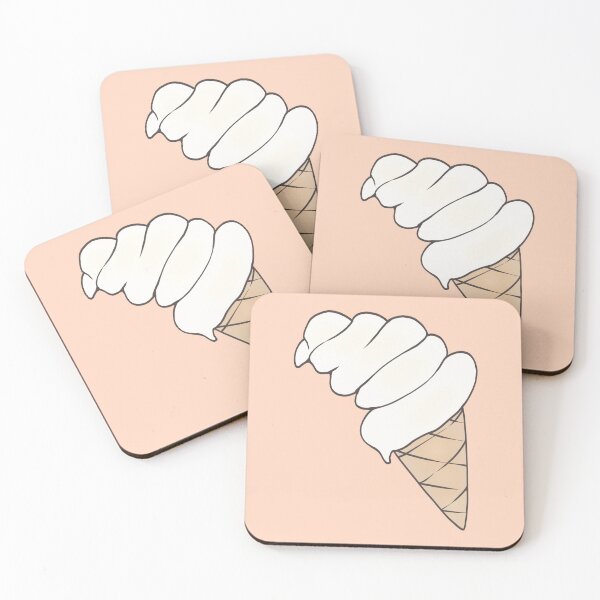 Item preview, Cute Vanilla Soft Serve Ice Cream Cone Aesthetic Dessert designed and sold by ubborn.