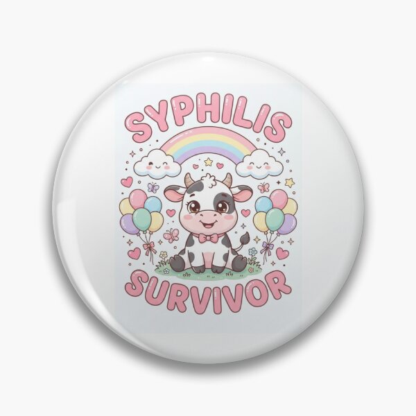 Item preview, Cow Syphilis survivor funny gag adult humor novelty  designed and sold by CheeseBlueprint.