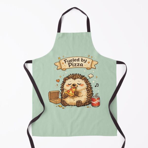 Item preview, Gourmet hedgehog fed on pizza designed and sold by Tiny-Chaos-Club.