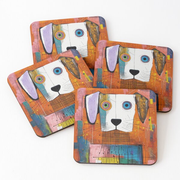 Item preview, Colorful Cubist Dog designed and sold by caracatita75.
