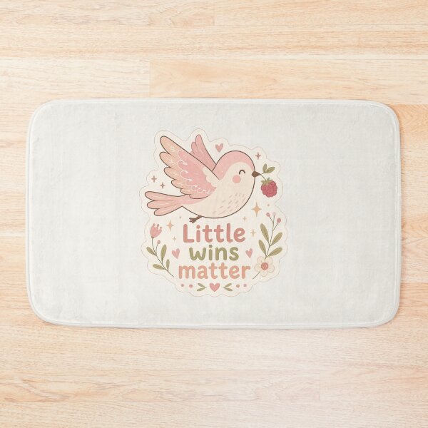 Item preview, Berry Bird – Little Wins Matter Motivational Sticker designed and sold by Cerys-GS.