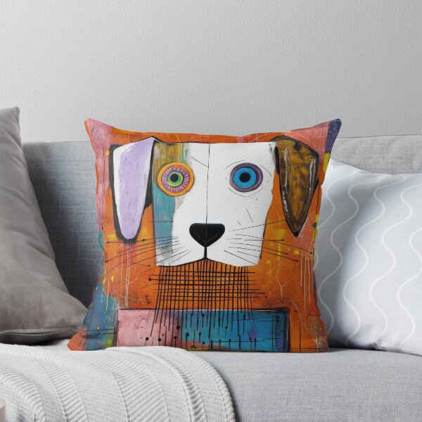 Item preview, Colorful Cubist Dog designed and sold by caracatita75.