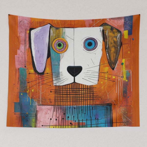 Item preview, Colorful Cubist Dog designed and sold by caracatita75.