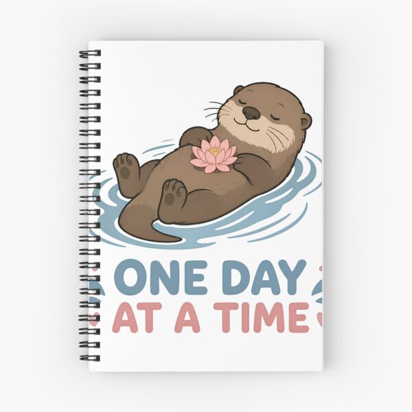 Item preview, One Day At A Time Cute Peaceful Otter Graphic designed and sold by cute stuff too.