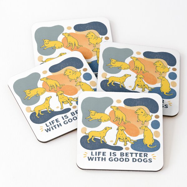 Item preview, Life Is Better With Good Dogs Retro Dog Lover Design designed and sold by LiftyGifts.