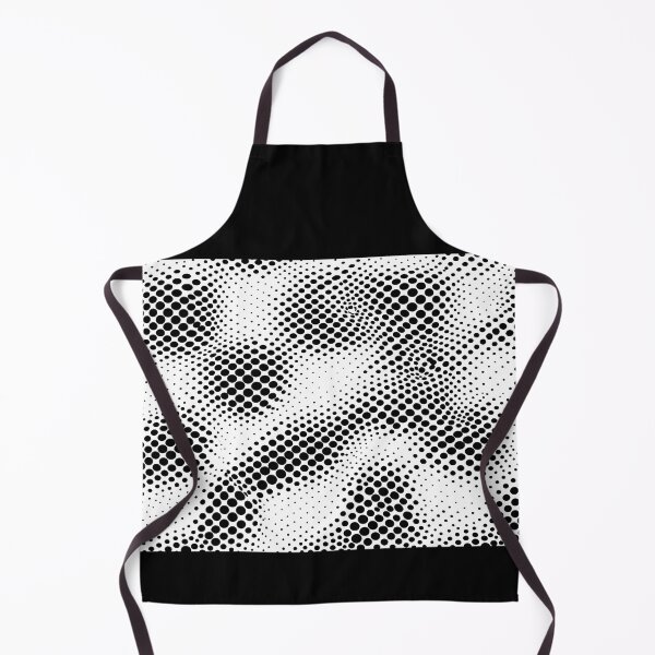 Item preview, Black and White Polka Dots with Visual Twist Pattern | Optical Illusion Dot Pattern | Monochromatic Seamless Wave Design | Modern Op Art Vector Print designed and sold by SergioMiklos.
