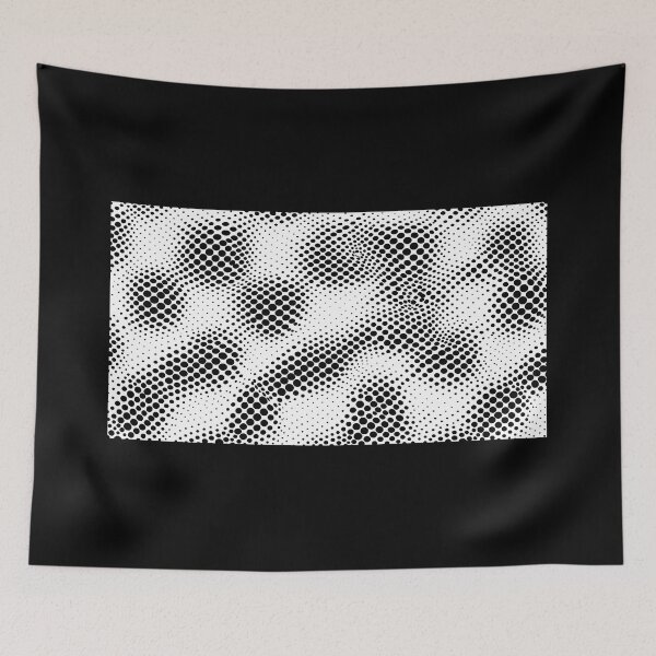 Item preview, Black and White Polka Dots with Visual Twist Pattern | Optical Illusion Dot Pattern | Monochromatic Seamless Wave Design | Modern Op Art Vector Print designed and sold by SergioMiklos.