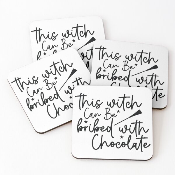 Item preview, This Witch Can Be Bribed With Chocolate - Autumn Halloween Vibes Quote designed and sold by FuzionRaptor.