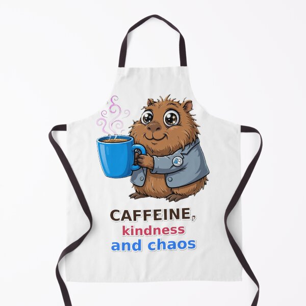 Item preview, Funny HR Capybara Caffeine Kindness Chaos designed and sold by Surviving Monday Club.