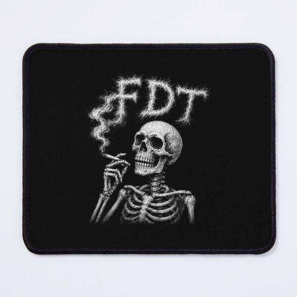 Item preview, FDT Skeleton Smoking Subtle Anti-Trump Halloween designed and sold by gunaone-design.