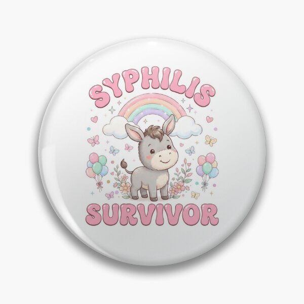Item preview, Donkey Syphilis survivor funny gag adult humor novelty  designed and sold by CheeseBlueprint.